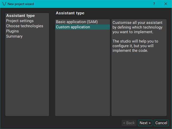 Project Wizard Voice Development Kit
